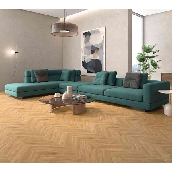 Колекция Ebony 60x120 - Geotiles дървесен гранитогрес 60x120 в модерен хол, онлайн магазин за обзавеждане за бани KERANOVA