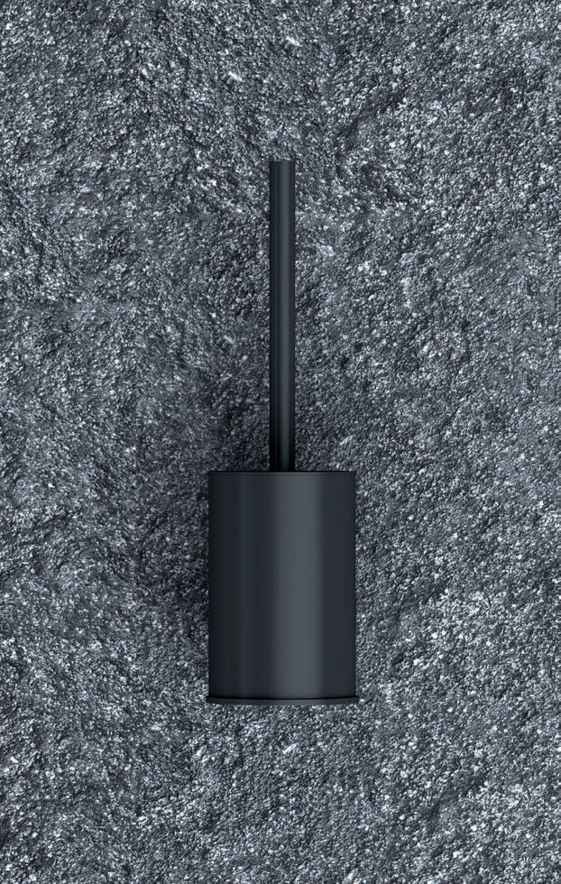 Серия ECO 6500 - Matt Black свободностояща четка за тоалетна от INOX 304, черен мат, луксозен аксесоар за баня KERANOVA