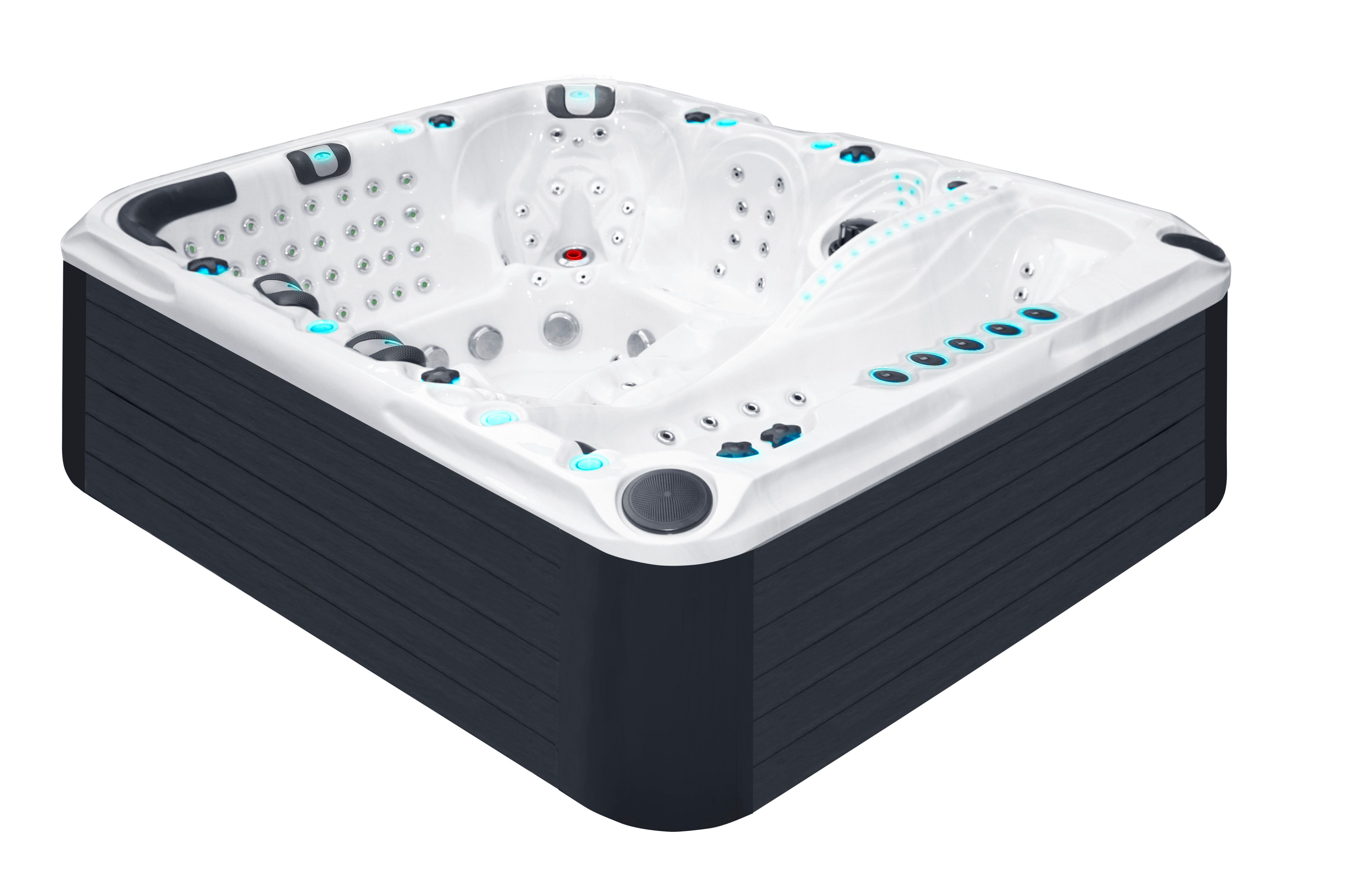 Ecstatic wave 305x228 см. луксозно седемместно СПА джакузи с левитиращо легло за онлайн магазин KERANOVA