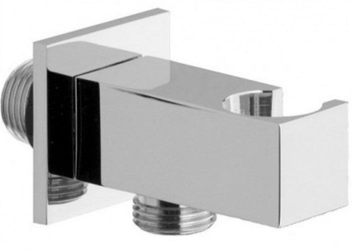 Elle Level Paffoni промо пакет - стенен извод със закачалка за ръчен душ хром, онлайн магазин KERANOVA