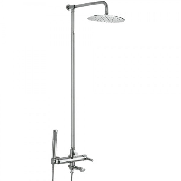 Душ колона с чучур Sinar - телескопична душ колона с въртящ се чучур и душ пита 20x20 см, онлайн магазин KERANOVA