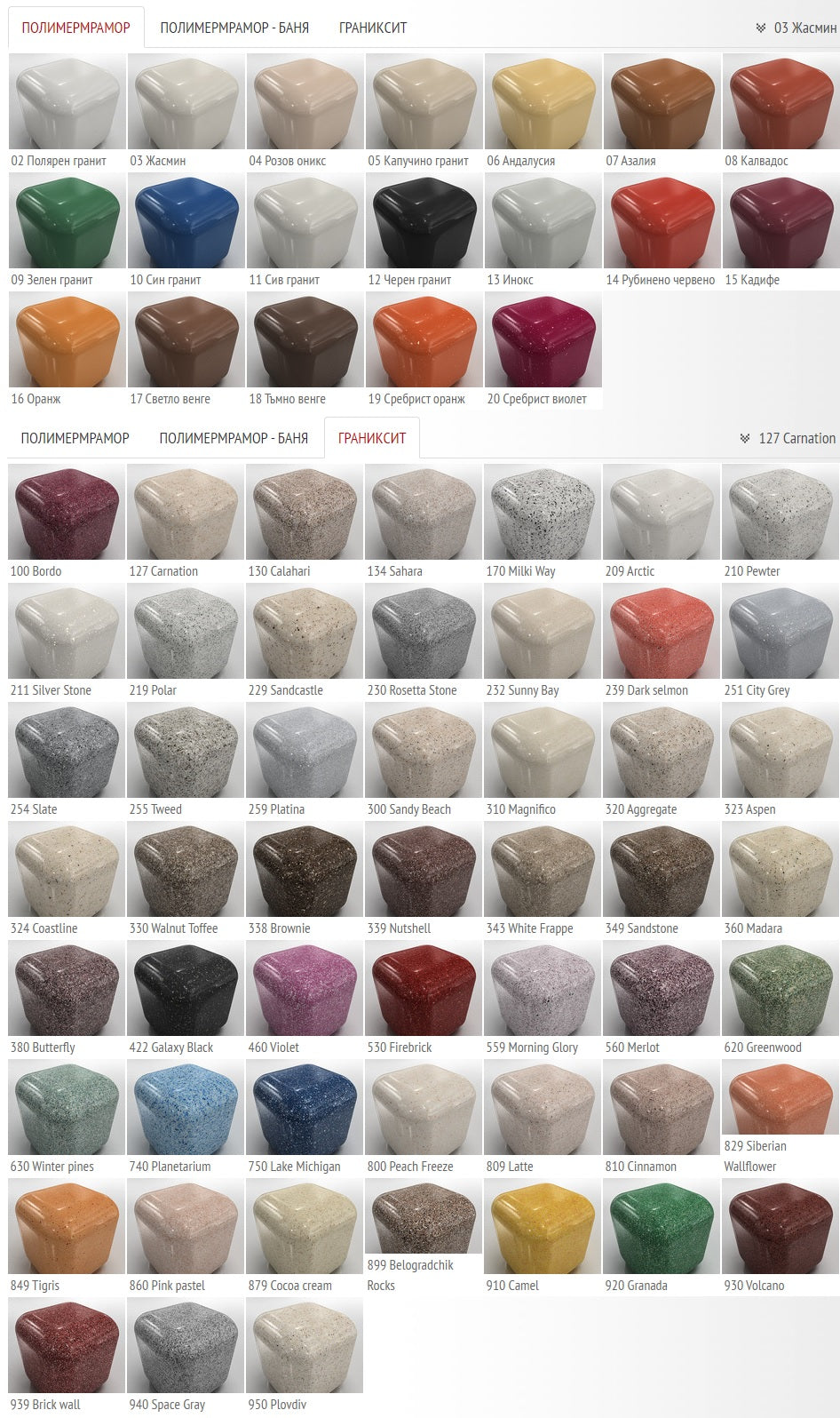 Праг за душ кабина - прав ъгъл от полимермрамор, цветове по каталог и RAL, размери до 125x125 см, KERANOVA онлайн магазин