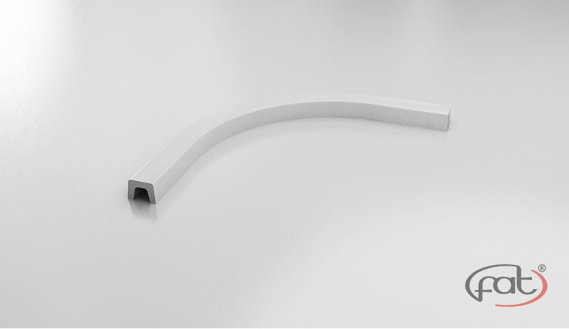 Праг за душ кабина - овал от полимермрамор бял, размери до 125х125 см, ширина 7.8 см, височина 5.5 см, KERANOVA онлайн магазин