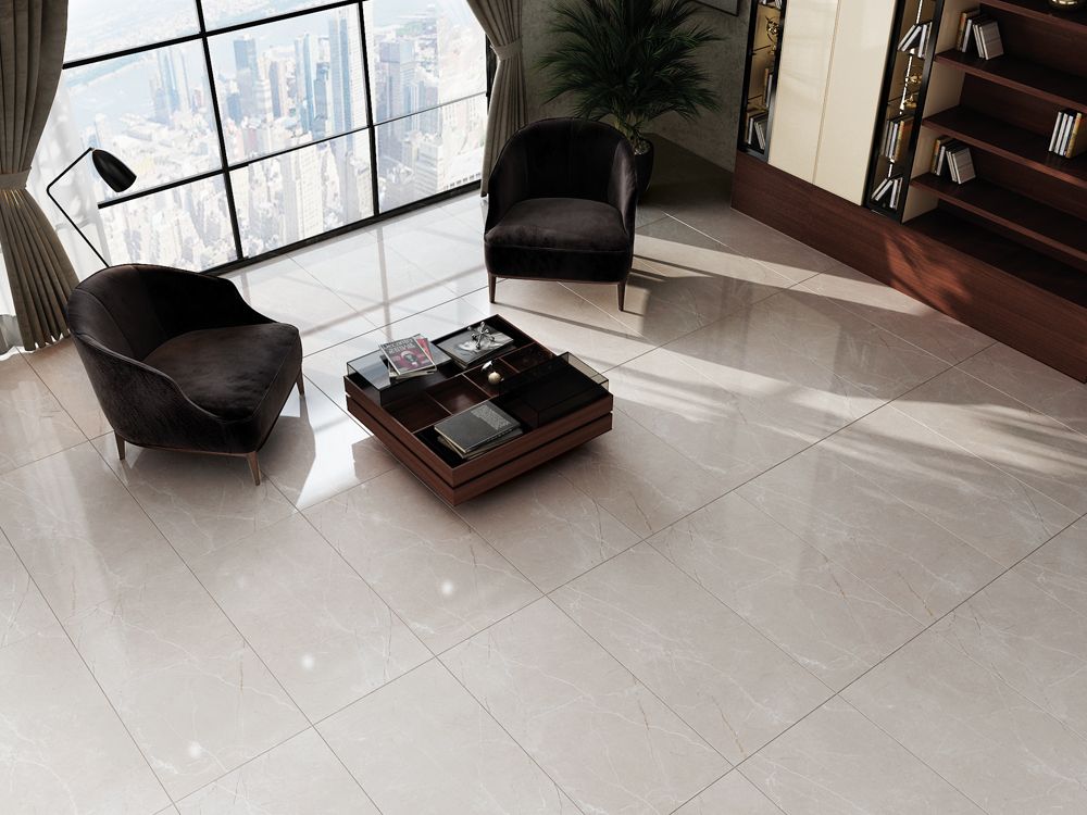 Fluxo 60x120 - Qua полиран гранитогрес с мраморен декор за баня, онлайн магазин KERANOVA