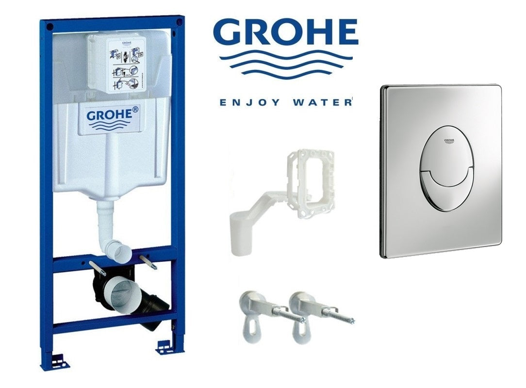 Структура Grohe Fresh с Активатор Skate AIR - промо пакет за вграждане Grohe, рамка, активатор Skate Air и планки за стена - KERANOVA