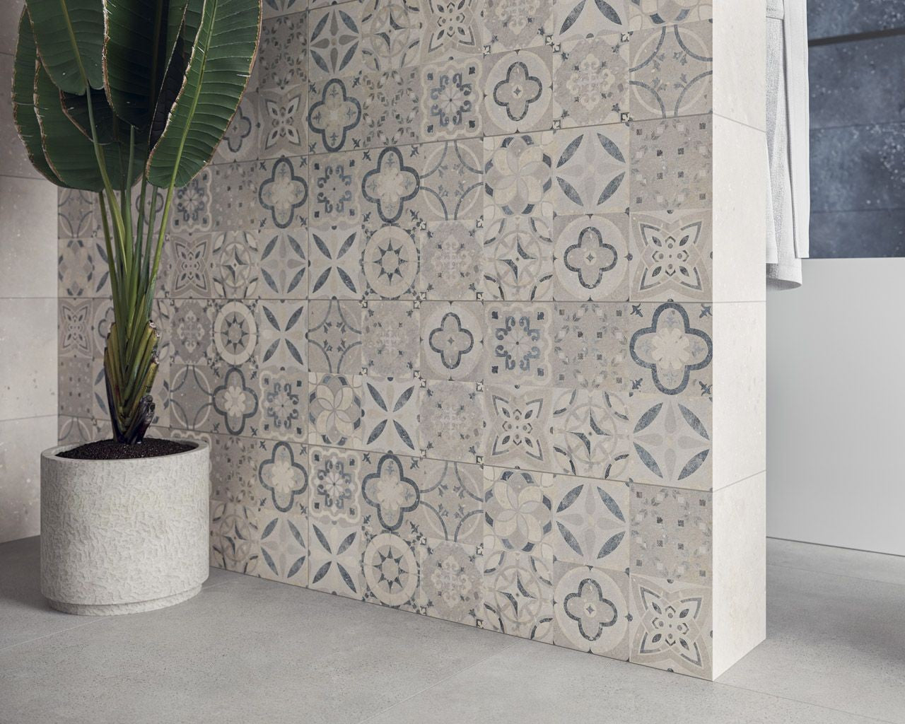 Freedom 25x75 Paradyz матирани плочки за баня с декоративен мотив, онлайн магазин за обзавеждане за бани KERANOVA