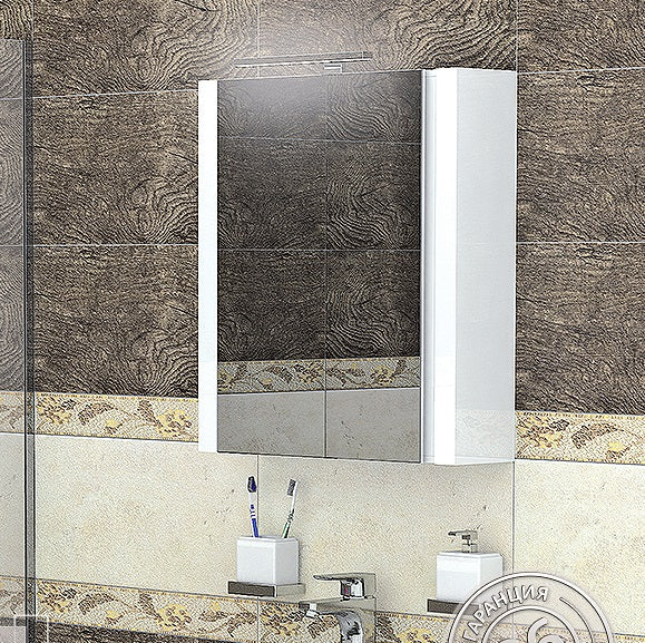 Горен шкаф Фрея 60 см. - огледален шкаф за баня с осветление от онлайн магазин за обзавеждане за бани KERANOVA