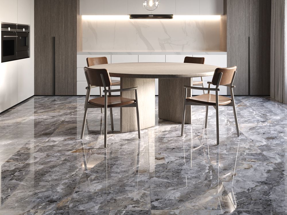 Freya 60x120 - Qua полиран гранитогрес с мраморен декор за баня, онлайн магазин KERANOVA, размер 60x120 см