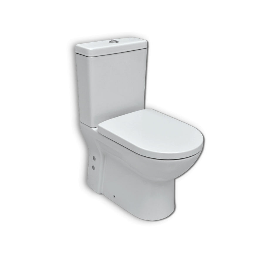 Моноблок Friеndly B2W - Serel бял моноблок с WC-чиния 6712, казанче 6748 и бавеща се тоалетна седалка BETA Soft за KERANOVA онлайн магазин