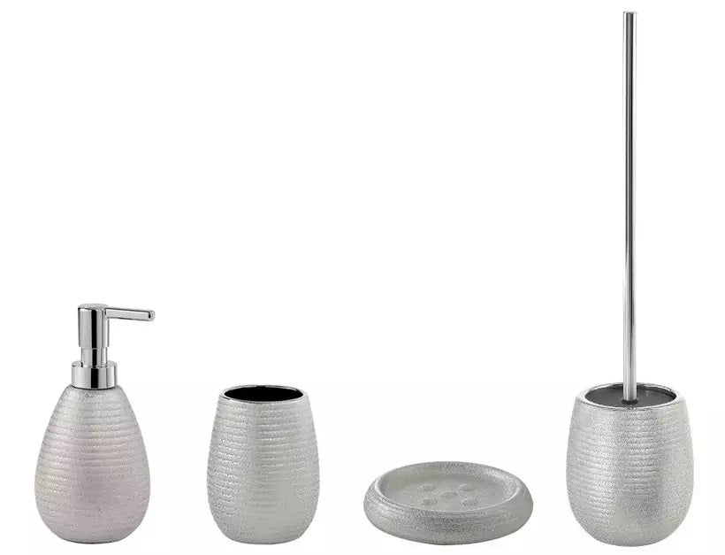 Колекция G-Astrid - сребро дизайнерски комплект аксесоари за баня от керамика, онлайн магазин KERANOVA