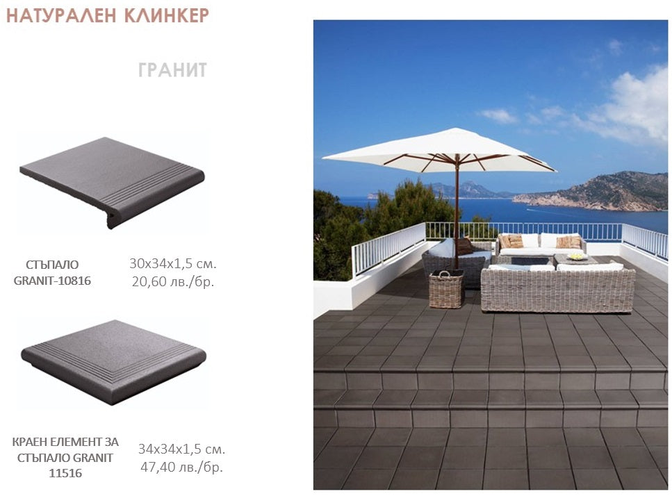 Клинкер Grestejo / Португалия / - терасен клинкер за облицовка и под от KERANOVA, естествен вид гранит