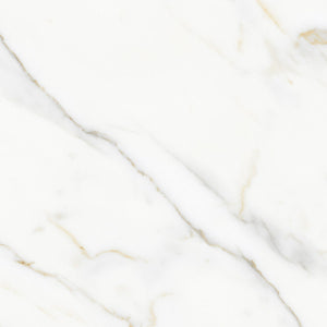 Golden Storm Polished 60x60 бяла мраморна плочка с деликатни златисти и сиви жилки - онлайн магазин за обзавеждане за бани KERANOVA