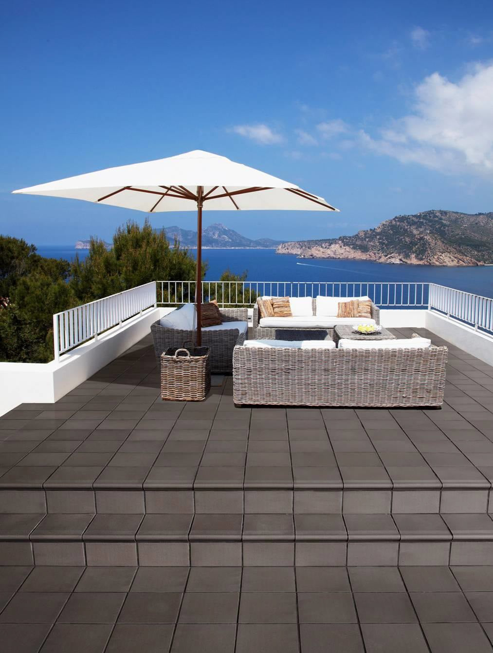 Клинкер Grestejo / Португалия / - теракот за външни площи на KERANOVA, дизайнерски под за тераса с морски изглед