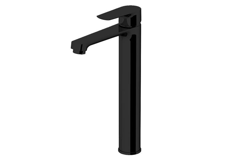 Смесител за мивка H2Omix 3000 Black XL – висок черен мивчен смесител 250 мм чучур, италиански, KERANOVA онлайн магазин
