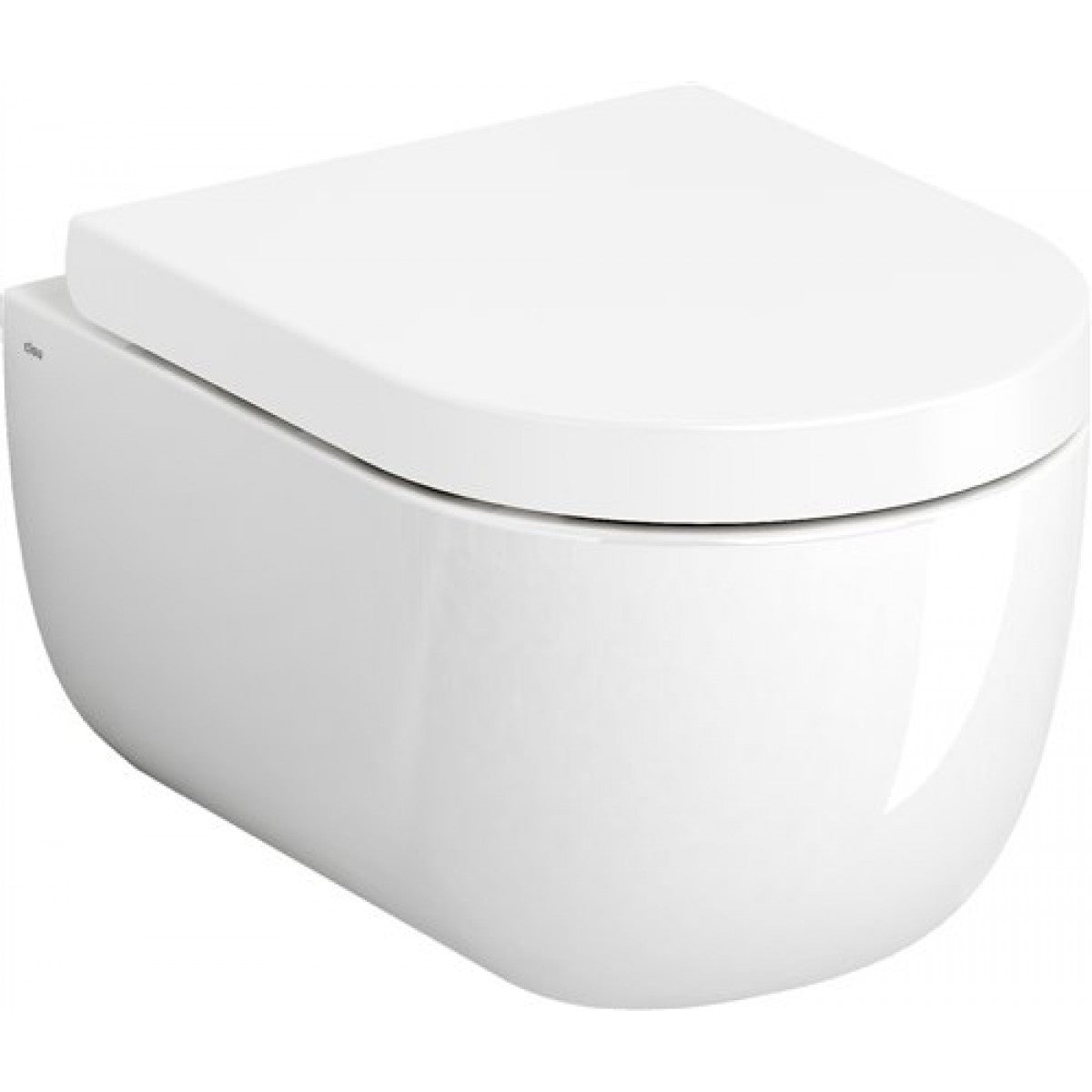 Alt Tag: Промо пакет Bocchi Tondo и Grohe с хром бутон - бяла rimless конзолна тоалетна Tondo със седалка и забавено падане