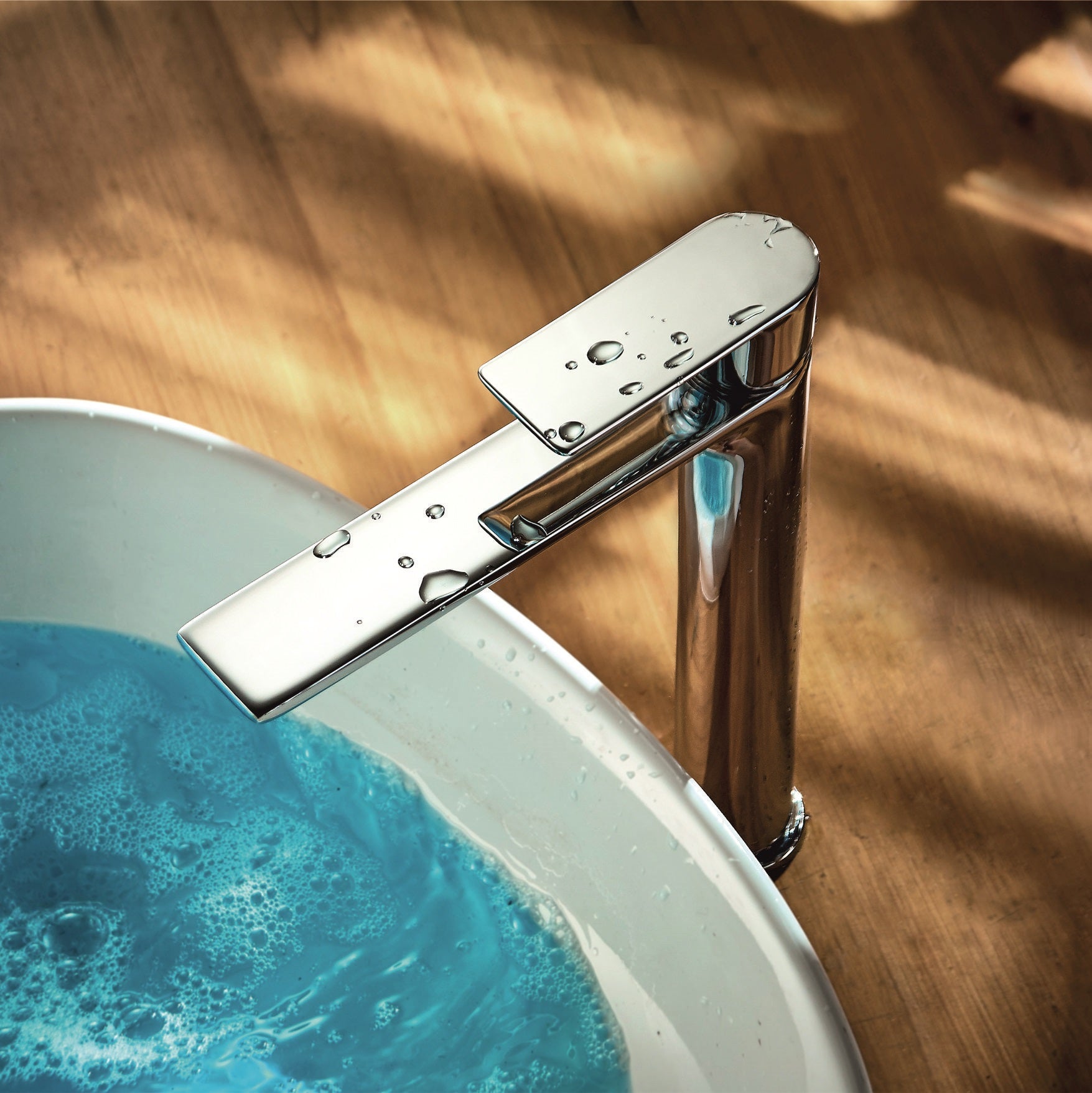 Висок смесител за мивка Елмира - хромирана висока батерия за мивка купа, KERANOVA онлайн магазин, 5 години гаранция