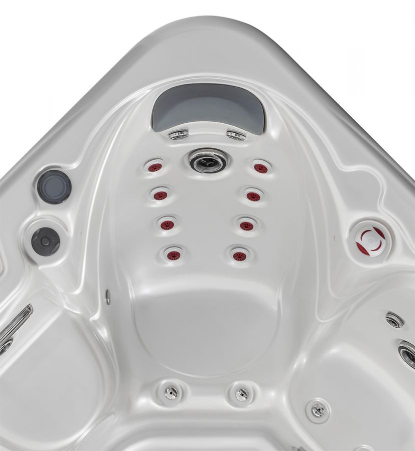 Design HC 1 200x200 см. бяло луксозно градинско джакузи с място за лежане и многоточкови масажни дюзи - онлайн магазин KERANOVA