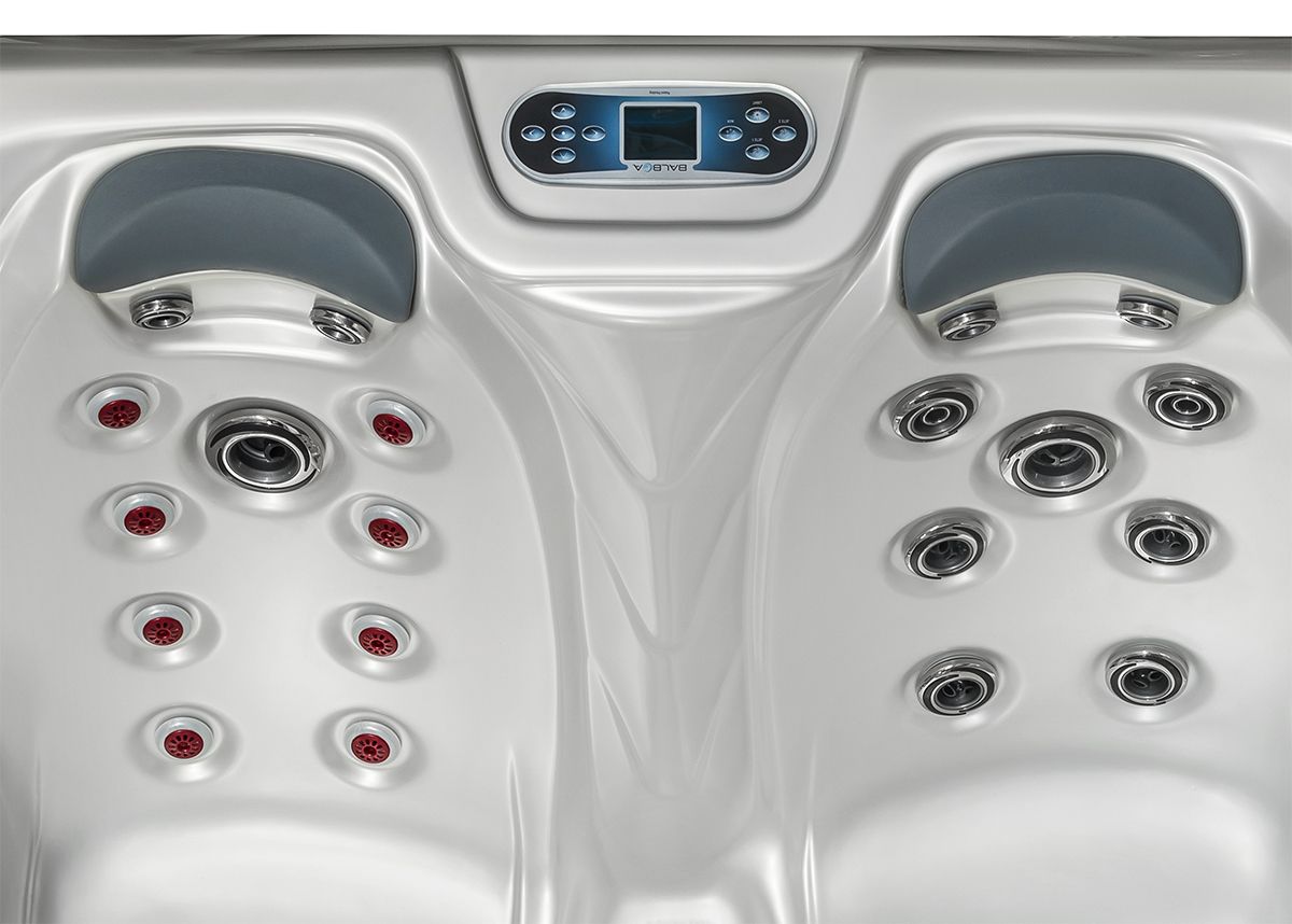 Design HC 4 216x160 см. луксозно градинско джакузи вътрешен изглед с мултиджетове и контролен панел за KERANOVA