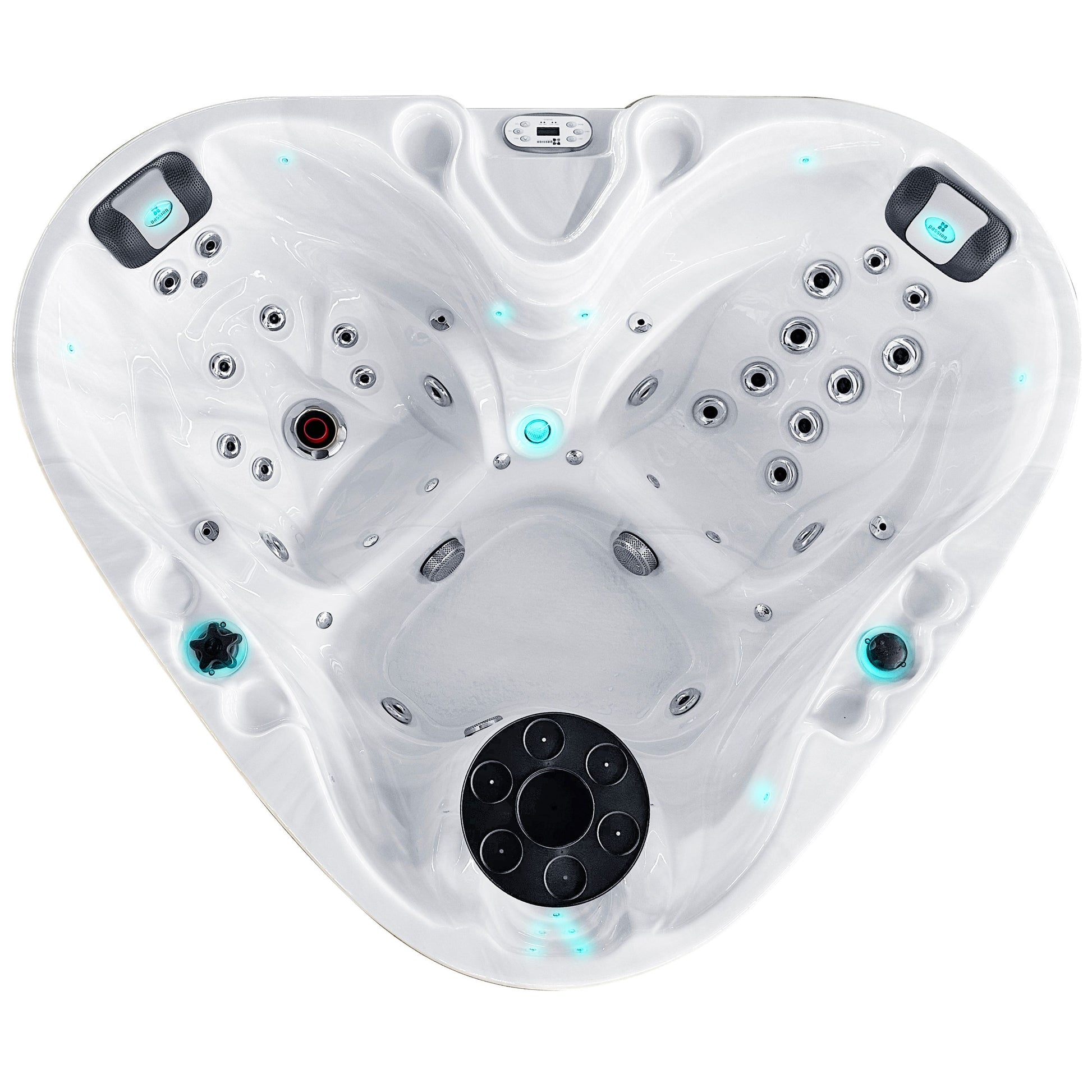 Heart 210x170 см. бяло SPA джакузи с две седящи места и Aqua Rolling Massage, онлайн магазин за обзавеждане KERANOVA