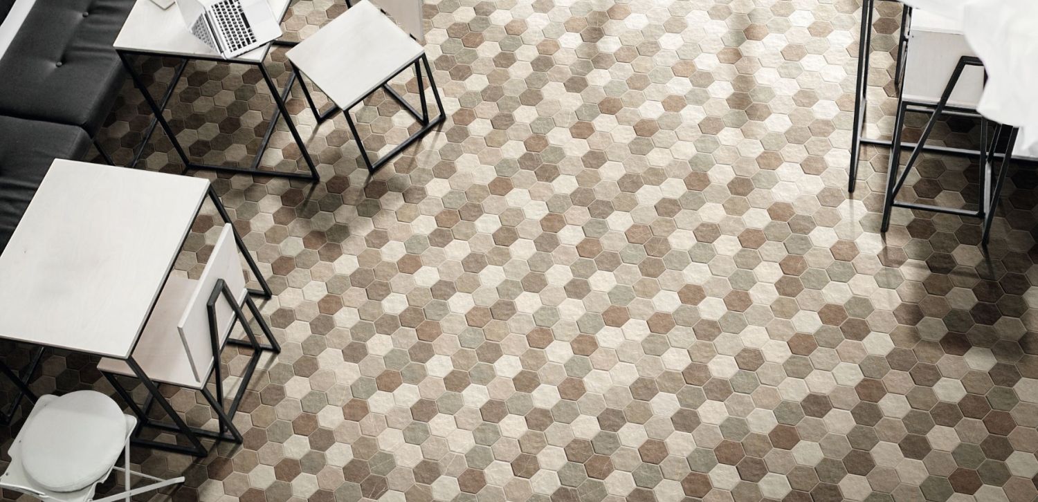 Серия Hex 26.5x51 - Realonda: испански гранитогрес шестоъгълен дизайн 26,5x51 см за баня, онлайн магазин KERANOVA