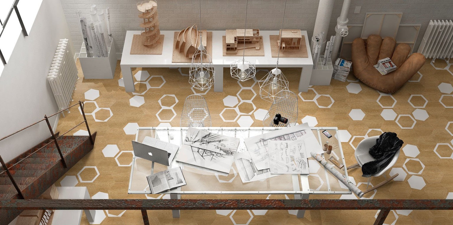 Колекция Hexa Verona - Keros шестоъгълен гранитогрес 23x27 см за под и стена, онлайн магазин за обзавеждане за бани KERANOVA