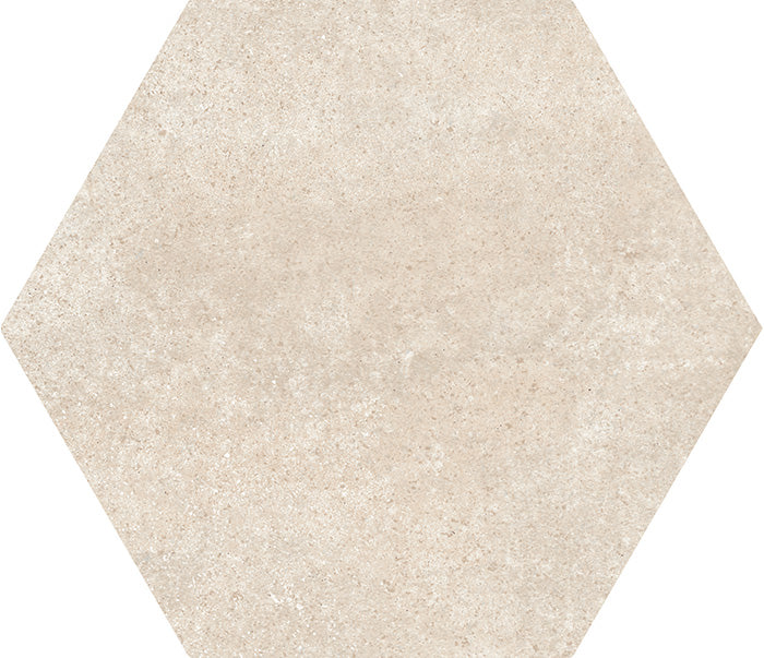 Hexatile Cement Sand 17.5x20 бежова шестоъгълна керамична плочка за баня от онлайн магазин KERANOVA