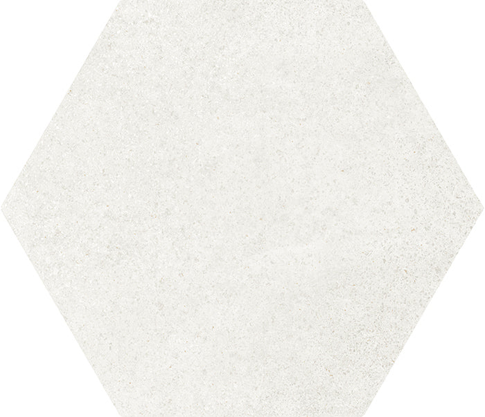 Hexatile Cement White 17.5x20 бял шестоъгълен мозайка плочка за баня от онлайн магазин за обзавеждане за бани KERANOVA