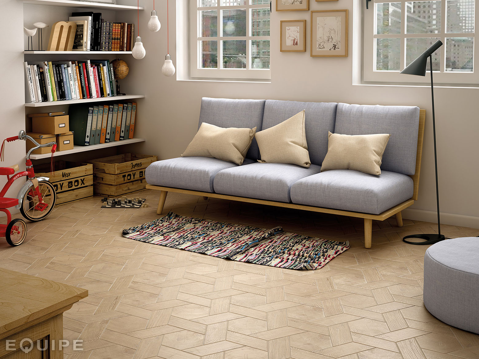 Серия Hexawood - Equipe Ceramicas испански гранитогрес имитиращ дърво в онлайн магазин за обзавеждане за бани KERANOVA