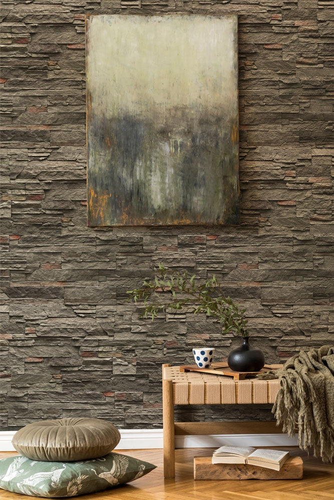 Highland - 9 цвята: изкуствен камък за облицовка стени, декоративен интериор от KERANOVA, визуализация без фуга