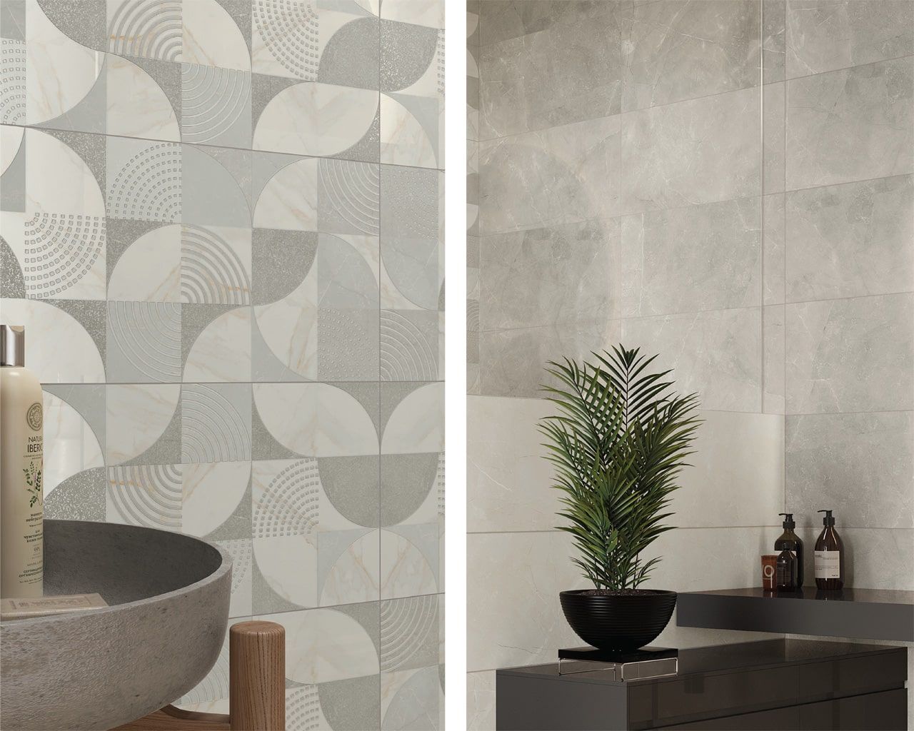 Баня Hope 30x60 - Paradyz: съвременни 30x60 плочки за баня в неутрални тонове, декоративен и гладък вариант от KERANOVA онлайн магазин