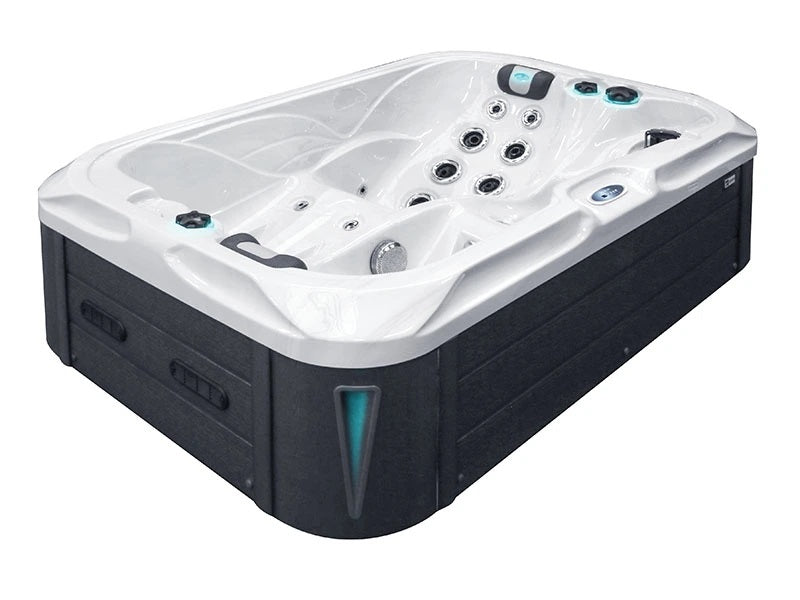 Indulgence 214x143 см. двуместна хидромасажна вана за ограничени пространства от KERANOVA