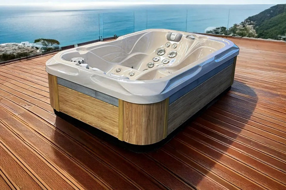 Indulgence 214x143 см. хидромасажна вана за двама на открито, KERANOVA онлайн магазин