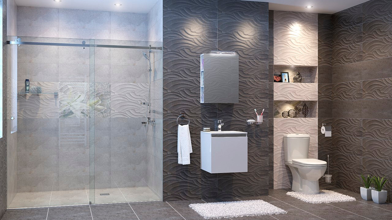 Шкаф с мивка Изи 45 см. - PVC шкаф за баня от KERANOVA, стилен модул за влажни помещения