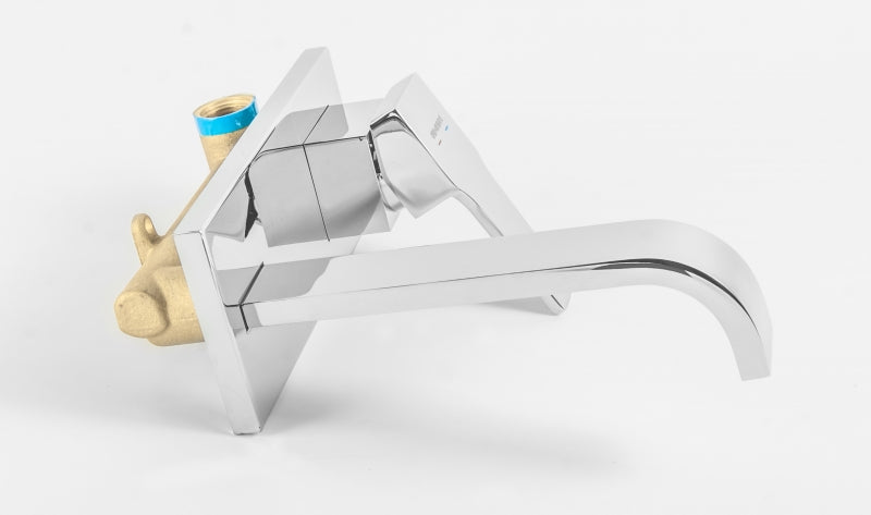 Вграден смесител за мивка Kenjo - хром вграден смесител за мивка, комплект вътрешна и външна част, KERANOVA онлайн магазин