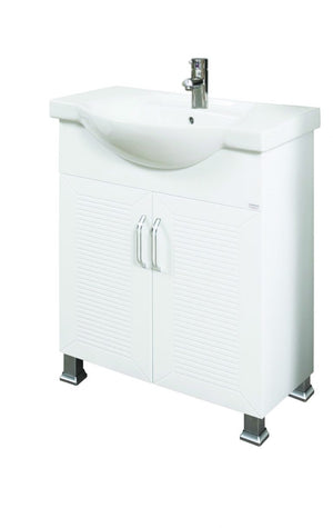 штаб с мивка Кери 75 - бял шкаф с мивка Кери 75 за баня от KERANOVA онлайн магазин