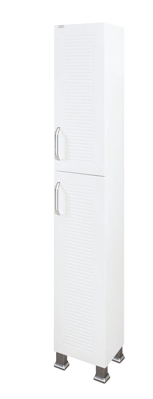 колона Кери бяла висока кабинет за баня с дръжки и крачета – онлайн магазин за обзавеждане KERANOVA