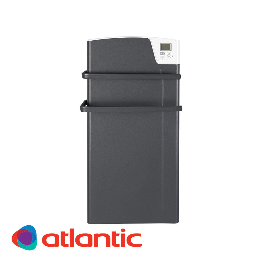 Електрически конвектор с вентилатор Atlantic KEA 800 + 600 W,черен – компактен банен конвектор с вентилатор, програмиране и мултитарифен термостат - KERANOVA