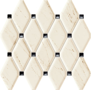 Larda 2 mozaika 29.8x27 бежова ромбова мозайка за баня от онлайн магазин за обзавеждане KERANOVA
