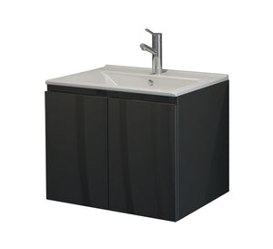 Шкаф с мивка Line 65 врати RAL в тъмен RAL цвят, модерен дизайн за баня от онлайн магазин за обзавеждане за бани KERANOVA