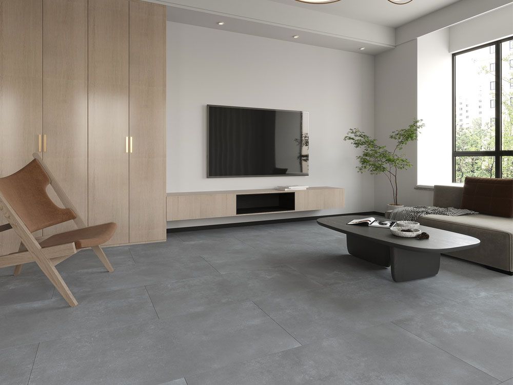 Luna Cool Grey Mat 60x120 - Qua Granite в модерен интериор, онлайн магазин за обзавеждане за бани KERANOVA