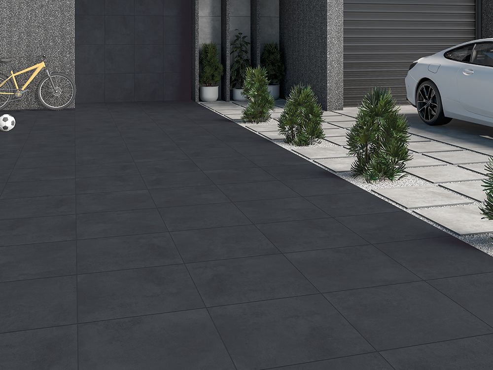 Luna Ash Nero 60x60x2 см. гранитогрес 2 см за външен и вътрешен двор, онлайн магазин за обзавеждане за бани KERANOVA