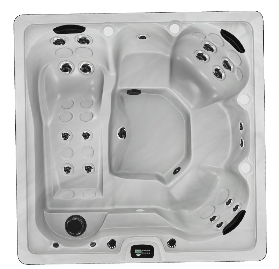 Lunar 215x215 см. хидромасажна вана Prestige/Signature с места за сядане, 20-40 джета, LED пакет и Onzen опция — KERANOVA онлайн магазин