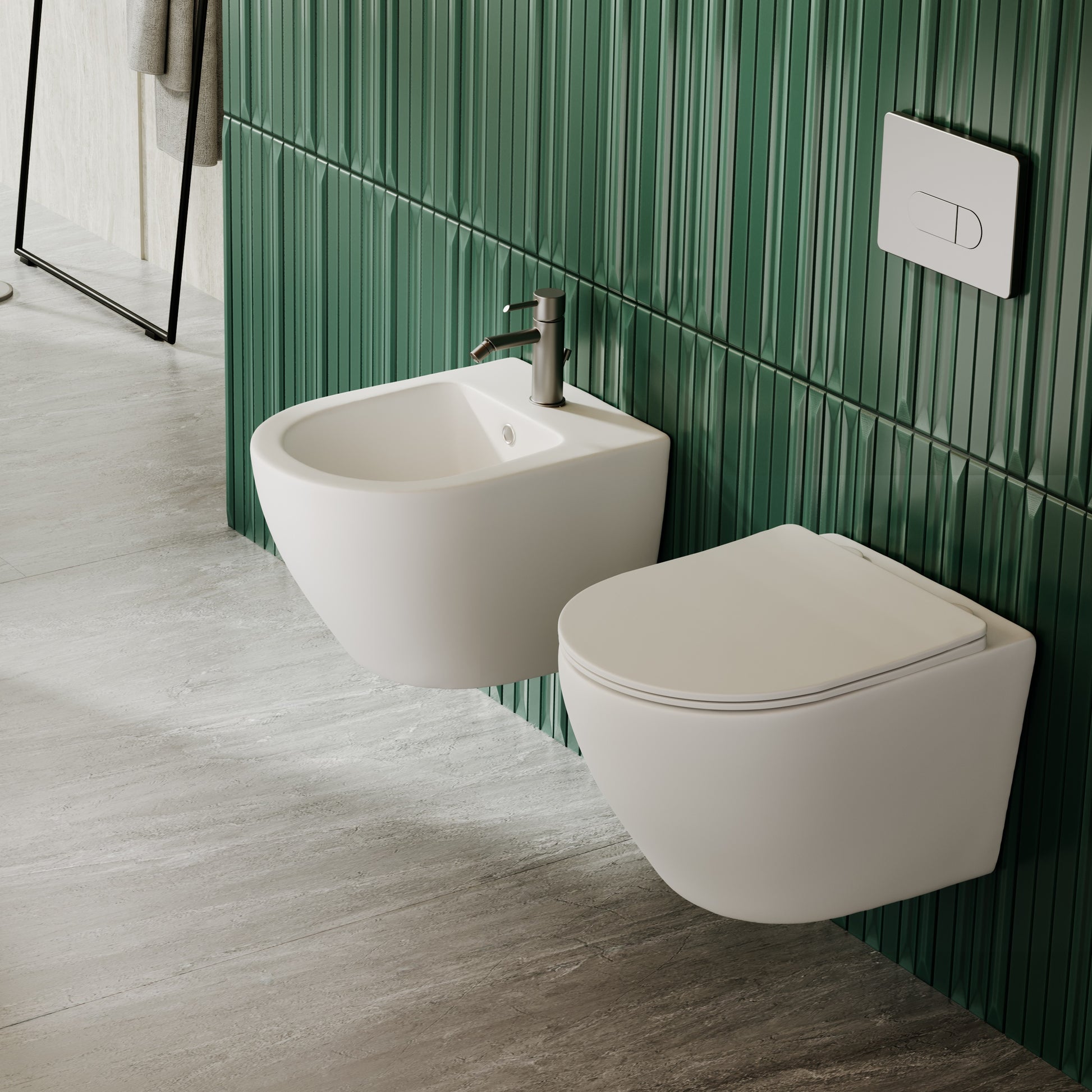 Конзолна тоалетна Magenta White Matt Rimless 48,5 см. - Becrisa - бял мат, стенна консолна тоалетна с ултратънка седалка, бял мат за онлайн магазин KERANOVA