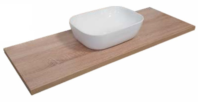 Плот от ПВЦ без мивка 70 см. – водоустойчив дървесен дизайн M01 70×45×3 см за баня, онлайн магазин KERANOVA