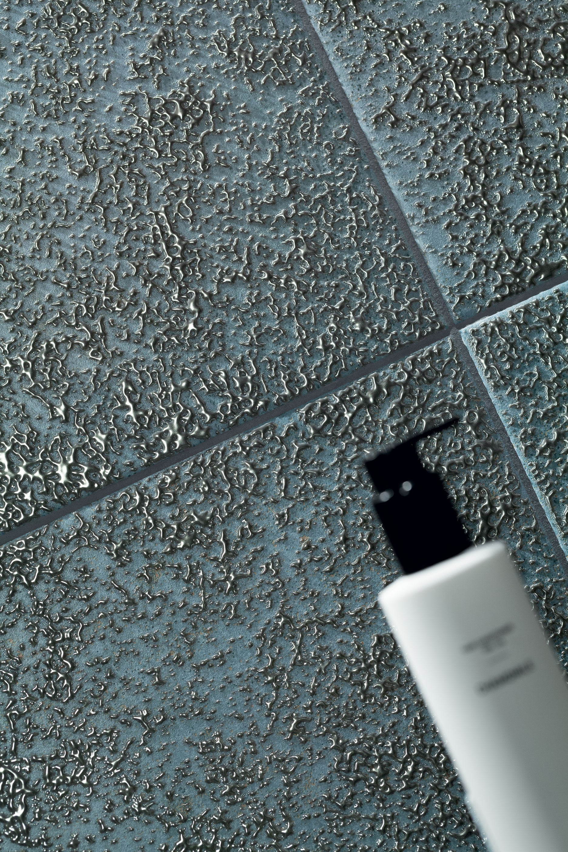 Баня Margot 30.8x60.8 - Ceramika Domino матирани сини плочки за баня, текстурирана повърхност, KERANOVA онлайн магазин