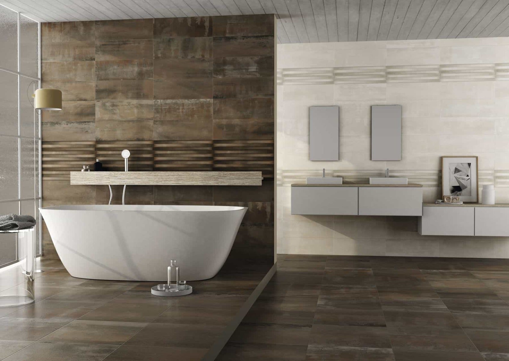 Metal Art 20x60 Rocersa матирани испански плочки за баня в онлайн магазин за обзавеждане за бани KERANOVA