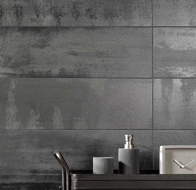 Metal Art 20x60 Rocersa матирани метални плочки за баня, модерна текстура, онлайн магазин KERANOVA