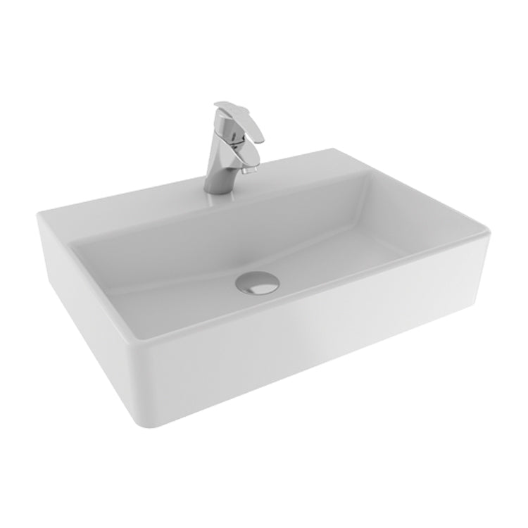 Серия Iberis 60 с чекмеджета - бяла PVC мивка Minimal 60x42х65 см с две чекмеджета soft close за баня KERANOVA