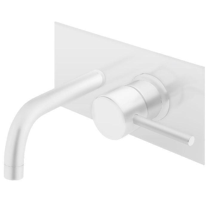 Вграден смесител за мивка Minimal 26 White - Keller Taps бял мат вграден смесител за мивка от Италия 5 години гаранция KERANOVA