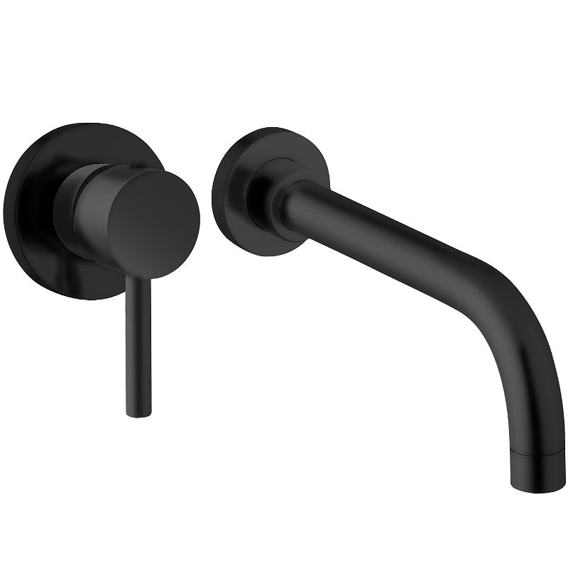 Вграден смесител за мивка Minimal 27 Black - Keller Taps черен мат, комплект вътрешна и външна част, онлайн магазин за обзавеждане за бани KERANOVA